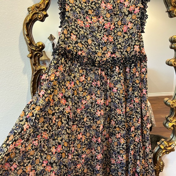 NWOT Free People Milania Floral Maxi Dress size S - Picture 9 of 9